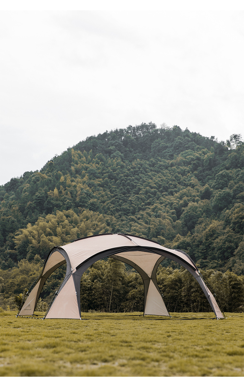 Cheap Goat Tents MOUNTAINHIKER 8 10Person Outdoor Camping Dome Tents Light Luxury Round Big Canopy Large Awning Pergola Tent   
